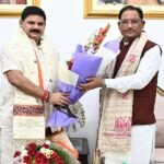 CM विष्णुदेव साय से केंद्रीय राज्य मंत्री सतीश चंद्र दुबे ने की मुलाकात