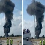 हवाई अड्डे पर उड़ान भरते समय प्लेन में लगी भीषण आग, धुएं का गुबार देख सहमे यात्री