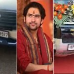 पंडित धीरेंद्र कृष्ण शास्त्री के काफिले में हादसा, भक्त के अचानक सामने आने से गाड़ियां आपस में टकराईं