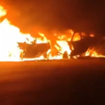 Yamuna Expressway Accident : यमुना एक्सप्रेसवे पर दो कारों की भीषण भिड़ंत, टक्कर के बाद आग का गोला बनीं गाड़ियां