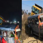 CG में सड़क हादसा: हाईवा ने क्रूजर को टक्कर मारी, 2 की मौत, 9 घायल