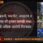 CRIME WATCH 2 Feb 2026: नकबजनी, मारपीट, अपहरण व 25 लाख की हुक्का सामग्री जब्त; 15 से अधिक आरोपी गिरफ्तार