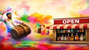 CG Holi Liquor Shop Open