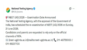 NEET UG 2026 Exam Date