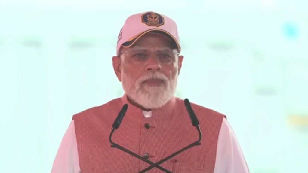PM Modi: Maritime security gets a boost; three indigenous warships inducted into the Indian Navy.