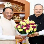 विधानसभा अध्यक्ष डॉ. रमन सिंह ने मुख्यमंत्री विष्णुदेव साय से की सौजन्य मुलाकात, विकास और जनहित के मुद्दों पर हुई चर्चा