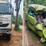 CG Road Accident : जशपुर में भीषण सड़क हादसा, हाईवा और कार की आमने-सामने टक्कर में दो लोगों की मौत