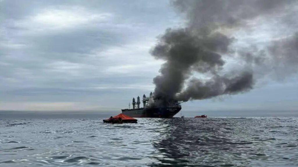 Iranian attack on two UAE oil tankers in the Strait of Hormuz