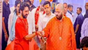 Anant Ambani visits Bageshwar Dham; performs prayers with Dhirendra Krishna Shastri.
