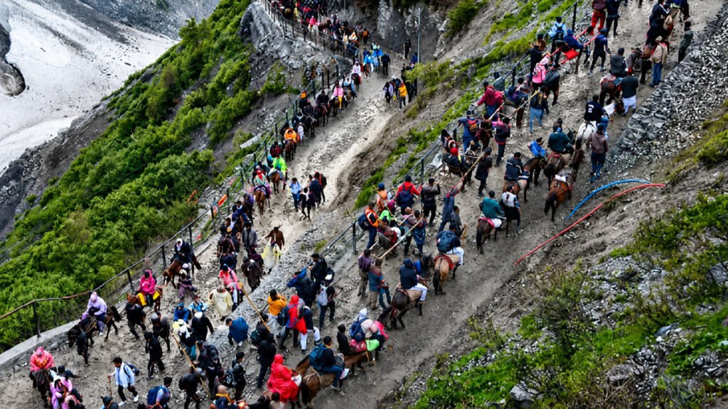 Amarnath Yatra 2026: Throng of devotees gathers for a glimpse of Baba Barfani.