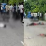 CG Accident : बिलासपुर में भीषण सड़क हादसा’ ट्रक ने बाइक सवार 3 युवकों को कुचला, मौके पर मौत’ 30 फीट तक घसीटता ले गया वाहन