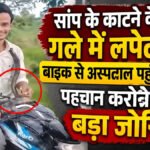 CG News : सांप के काटने के बाद गले में लपेटकर बाइक से अस्पताल पहुंचा युवक, पहचान के लिए उठाया बड़ा जोखिम