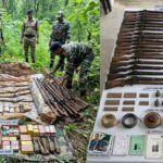 CG Naxal News : कांकेर में जवानों को बड़ी सफलता, मोरखंडी जंगल से जमीन के नीचे छिपा हथियारों का जखीरा बरामद