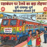 Raksha Bandhan Special Train : रक्षाबंधन पर छत्तीसगढ़ के यात्रियों को रेलवे का तोहफा, दुर्ग-रायगढ़ के बीच चलेगी स्पेशल ट्रेन