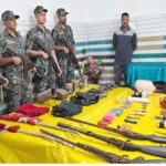 ओडिशा-छत्तीसगढ़ सीमा पर माओवादियों का बड़ा डंप बरामद, भारी मात्रा में हथियार और विस्फोटक जब्त