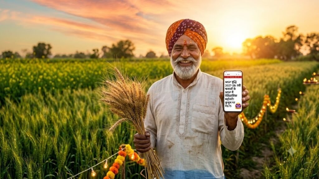 MSP Hike 2027-28 : दिवाली से पहले किसानों को बड़ा तोहफा, 6 रबी फसलों के MSP में बढ़ोतरी; कुसुम पर सबसे ज्यादा ₹675