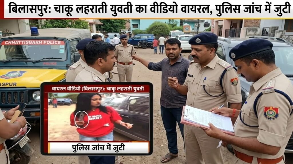 CG News : बिलासपुर में चाकू लहराती युवती का वीडियो वायरल, एक हाथ में सिगरेट तो दूसरे में दिखा चाकू, पुलिस जांच में जुटी