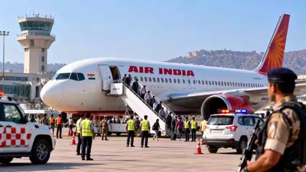 Air India Flight Hijack Alert : फ्रैंकफर्ट से दिल्ली जा रहे विमान की जयपुर में इमरजेंसी लैंडिंग, मचा हड़कंप