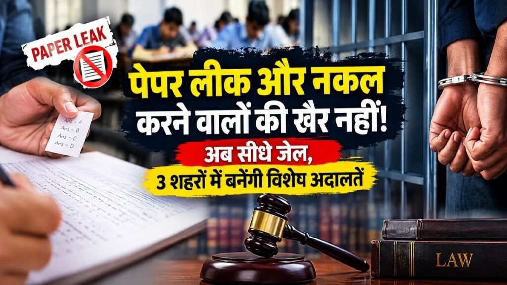 CG News : पेपर लीक और नकल करने वालों की खैर नहीं’ अब सीधे जेल, 3 शहरों में बनेंगी विशेष अदालतें