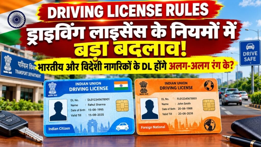 Driving License New Rules : ड्राइविंग लाइसेंस के नियमों में बड़े बदलाव की तैयारी, विदेशी नागरिकों के लिए भी होंगे नए प्रावधान