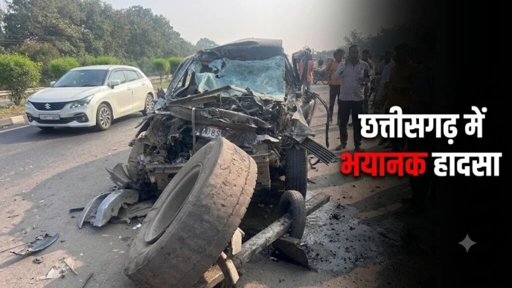 CG Accident : छत्तीसगढ़ में भीषण हादसा, NH-53 पर ट्रक में जा घुसी कार, 2 महिलाओं की मौत, 3 घायल
