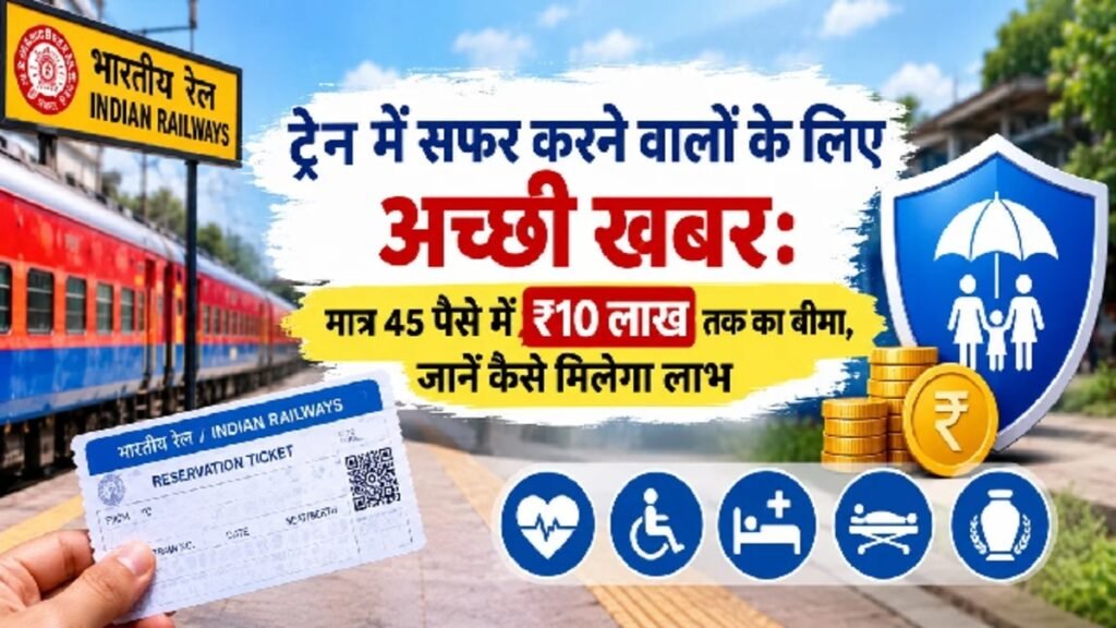 Train Travel Insurance: रेलवे टिकट के साथ मिलेगा बीमा का विकल्प, जानें कैसे उठा सकते हैं लाभ