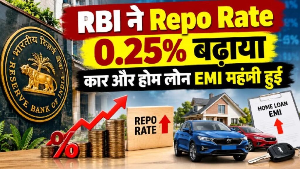 RBI Repo Rate Hike : 5.25% से बढ़कर 5.50% हुआ रेपो रेट, Home Loan की EMI पर पड़ेगा असर