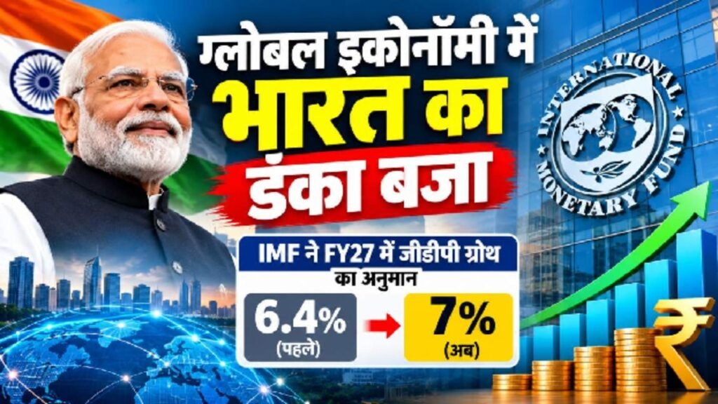 India GDP Growth Rate 2026-27: दुनिया में भारत की आर्थिक ताकत का दबदबा! IMF ने GDP ग्रोथ का अनुमान बढ़ाकर 7% किया