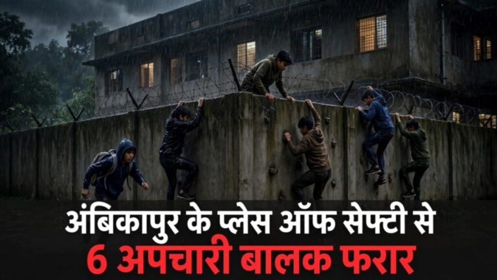Chhattisgarh News: अंबिकापुर में सुरक्षा व्यवस्था पर सवाल, प्लेस ऑफ सेफ्टी से 6 बालक फरार; 2 पकड़े गए